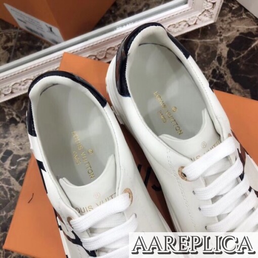 Replica Louis Vuitton White Time Out Sneakers 3