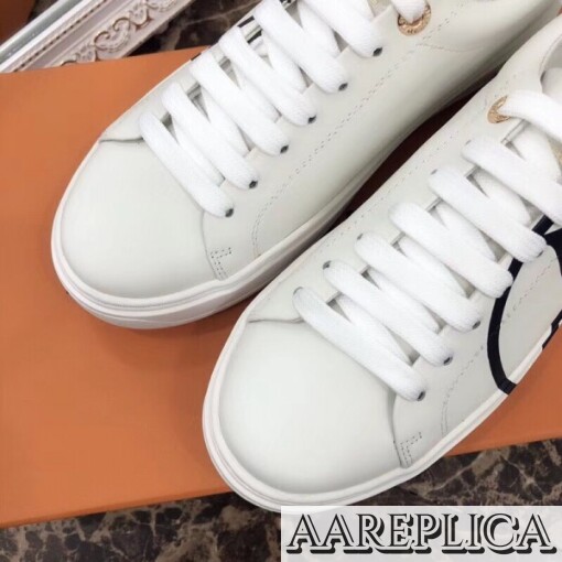 Replica Louis Vuitton White Time Out Sneakers 5