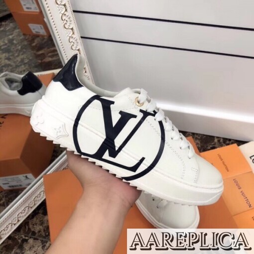 Replica Louis Vuitton White Time Out Sneakers 7