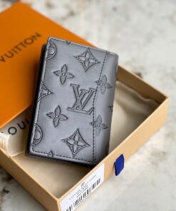 Replica Louis Vuitton Pocket Organizer Monogram Shadow Leather M81382 2