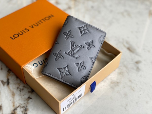 Replica Louis Vuitton Pocket Organizer Monogram Shadow Leather