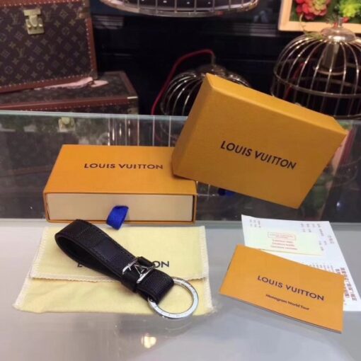 Replica Louis Vuitton LV Dragonne Key Holder Damier Infini M62710 4
