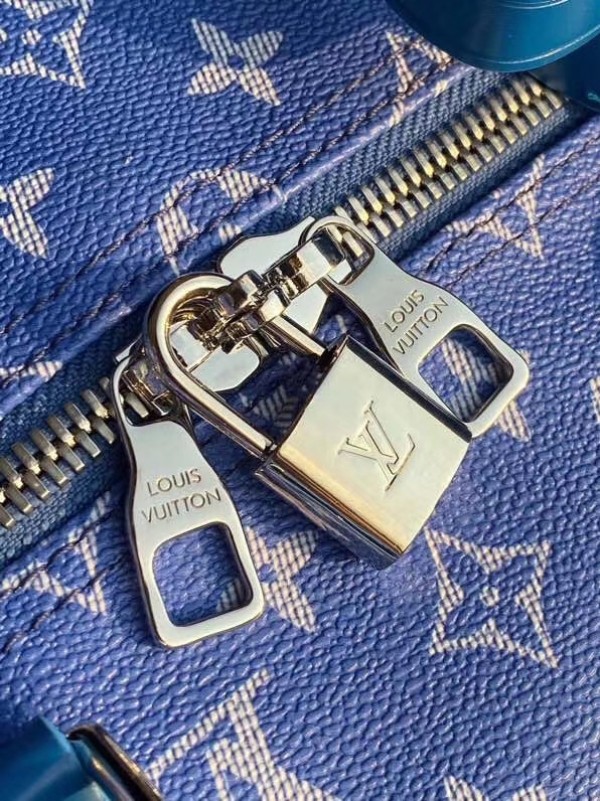Replica Louis Vuitton Keepall Bandouliere 45 Pacific Blue Monogram