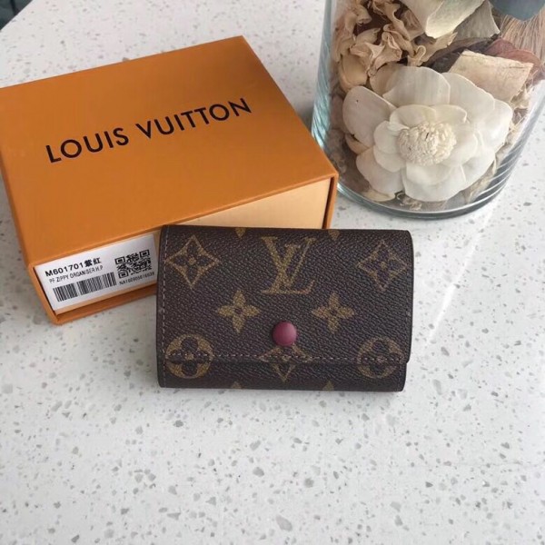 Louis Vuitton 6 Key Holder Damier Ebene Canvas Key ring N62630