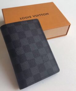 Replica Louis Vuitton Passport Cover Damier Graphite N60031 2