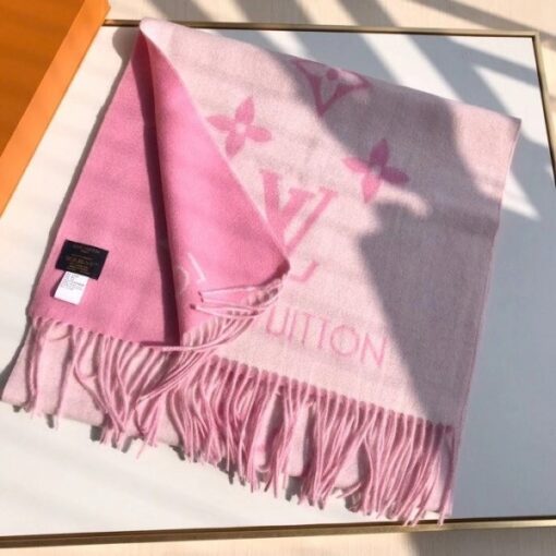 Replica Louis Vuitton Pink Reykjavik Scarf M76066 4