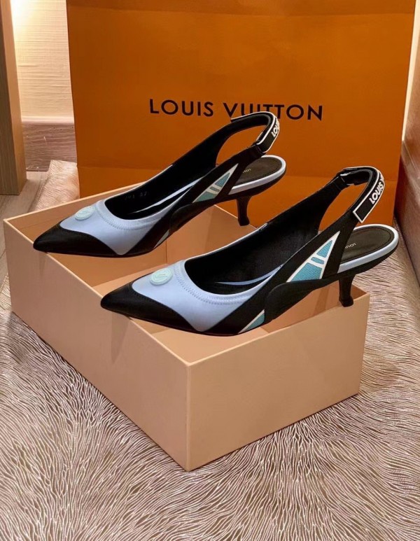 Louis Vuitton Archlight Slingback Pumps 5.5cm in Satin and Monogram Canvas  2022