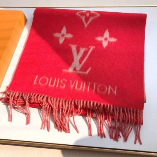 Replica Louis Vuitton Red Reykjavik Scarf M70813 3