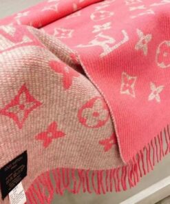 Replica Louis Vuitton Pink Daily LV Scarf M76699 2