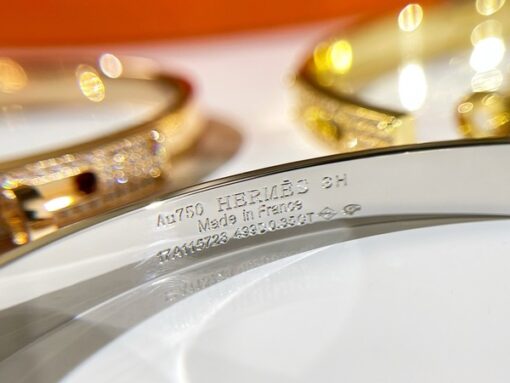Hermes Kelly Bracelet Replica With Diamonds 8