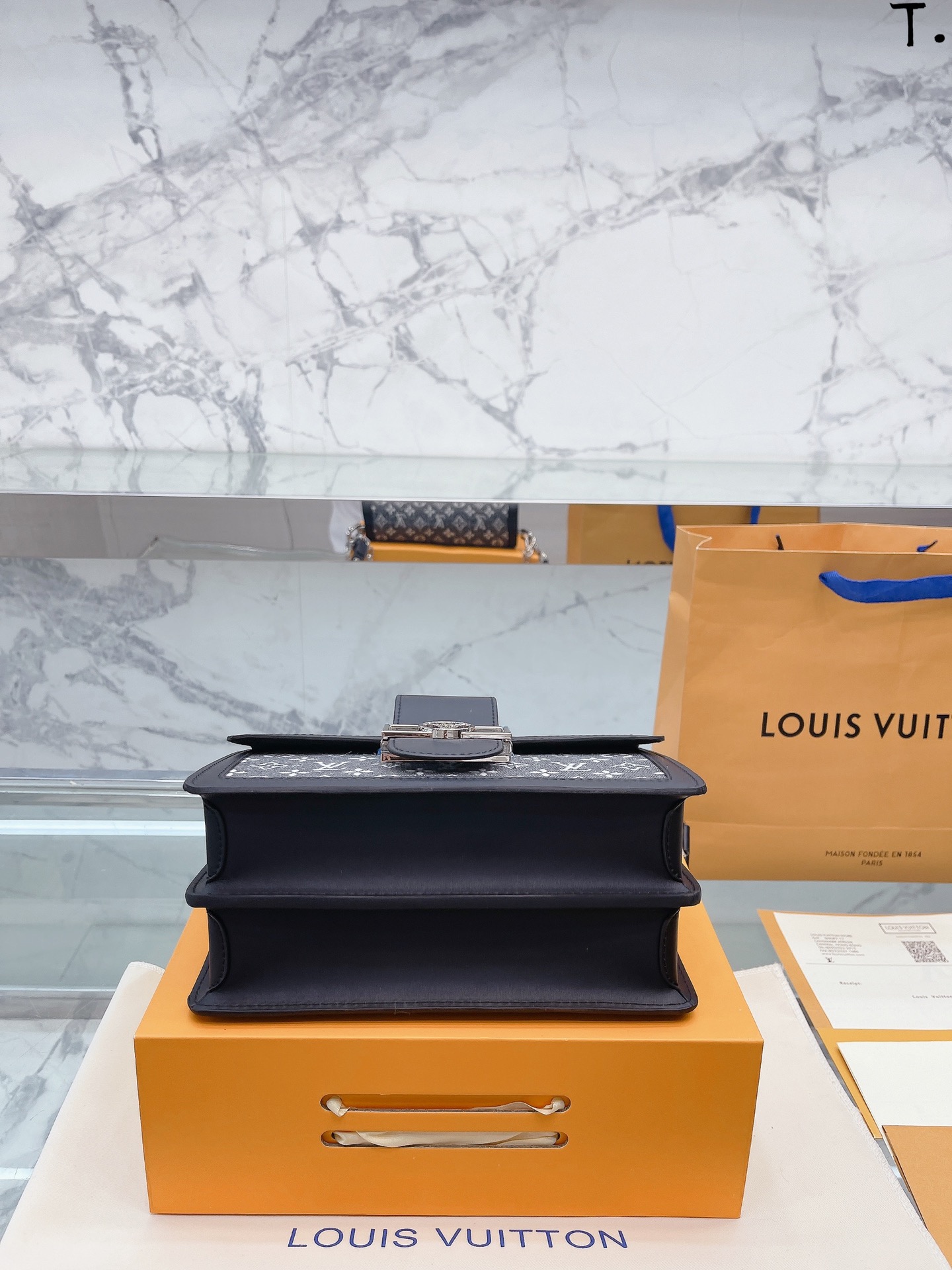 Replica Louis Vuitton DAUPHINE MM Bag Monogram Jacquard Denim