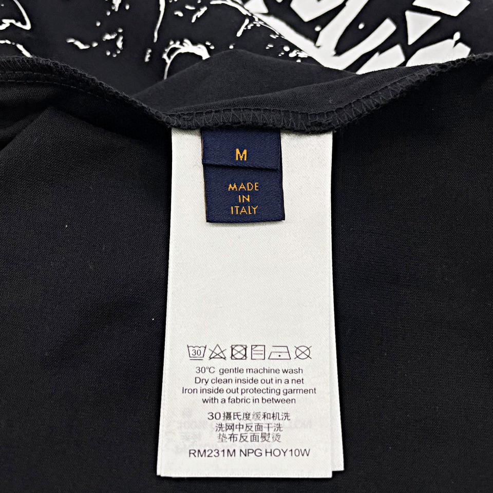 Christian Dior LV Escale Printed T-Shirt -1A8QDI, White, XL