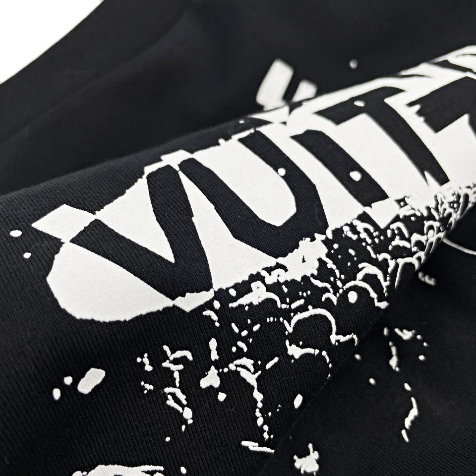Buy Replica Louis Vuitton LV Planes Printed T-Shirt In Black - Buy