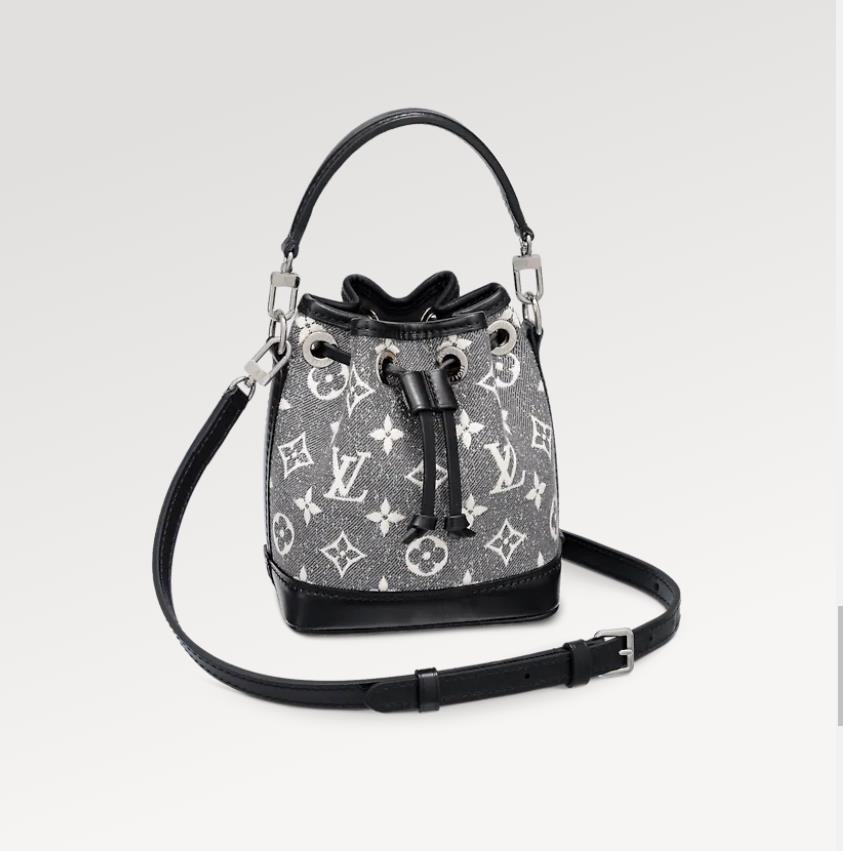 Replica Louis Vuitton NANO NOE Bag Monogram Jacquard Denim M46449 1
