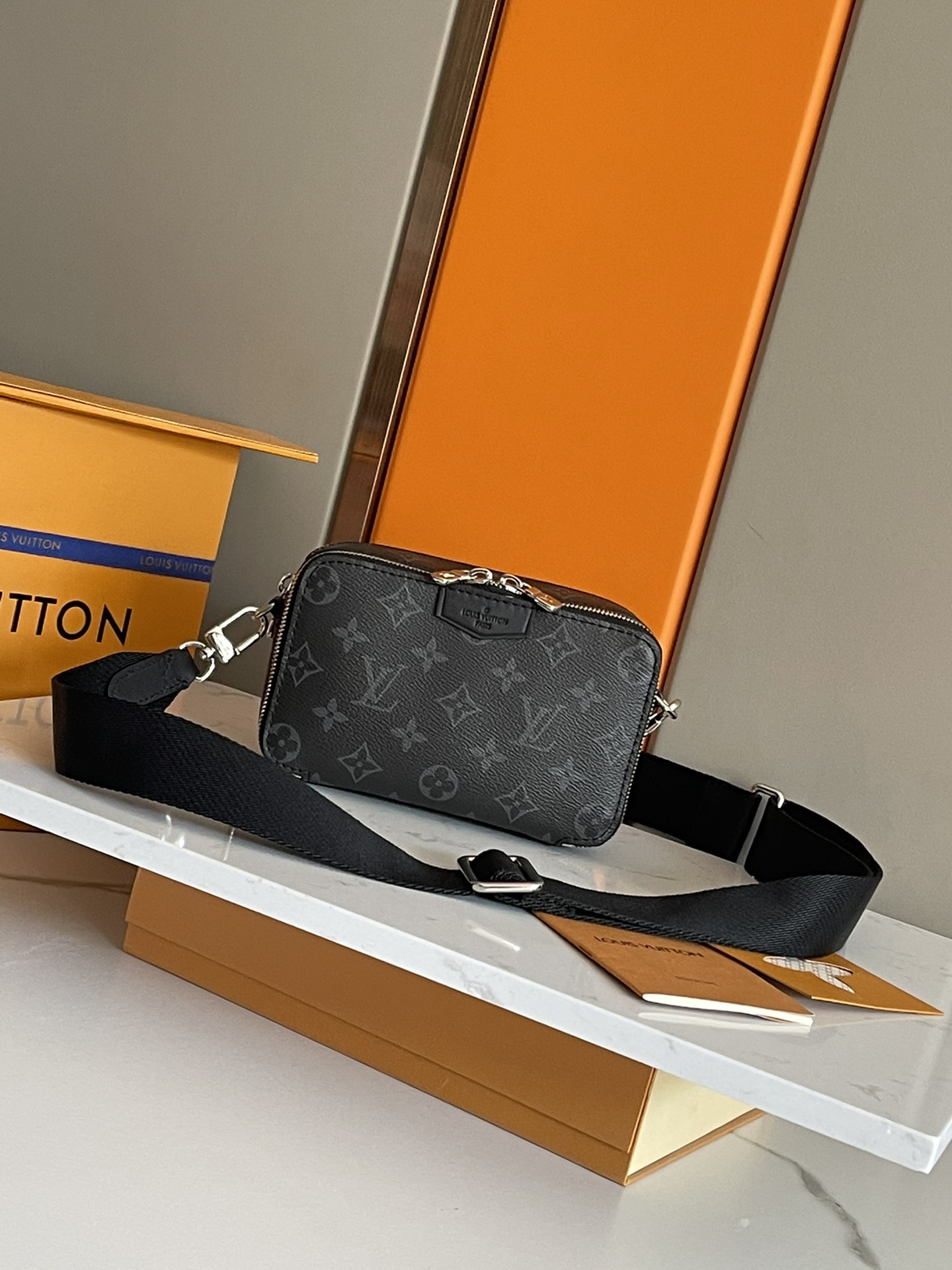 Replica Louis Vuitton Alpha Wearable Wallet In LV Aerogram Leather M59161