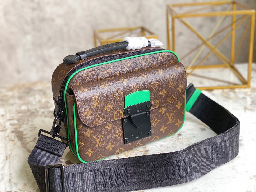 Louis Vuitton S-Lock Vertical Wearable Wallet, Brown, One Size