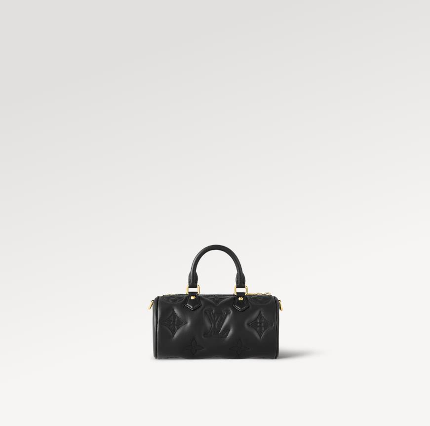 Replica Louis Vuitton LV PAPILLON BB Bag Black M59800 1