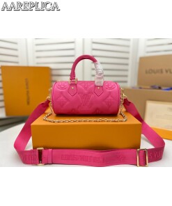 Replica Louis Vuitton LV PAPILLON BB Bag Dragon Fruit Pink M59826 2