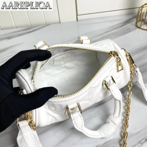 Replica Louis Vuitton LV PAPILLON BB Bag Snow White M59827 10