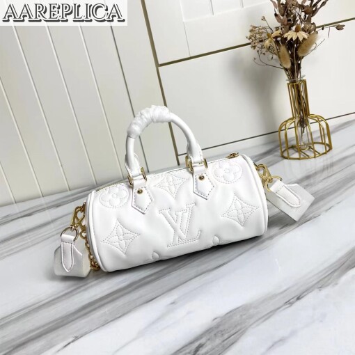 Replica Louis Vuitton LV PAPILLON BB Bag Snow White M59827 8