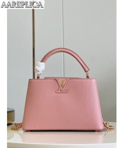 Replica Louis Vuitton Capucines BB LV Bag Pearly Pink M21103 2