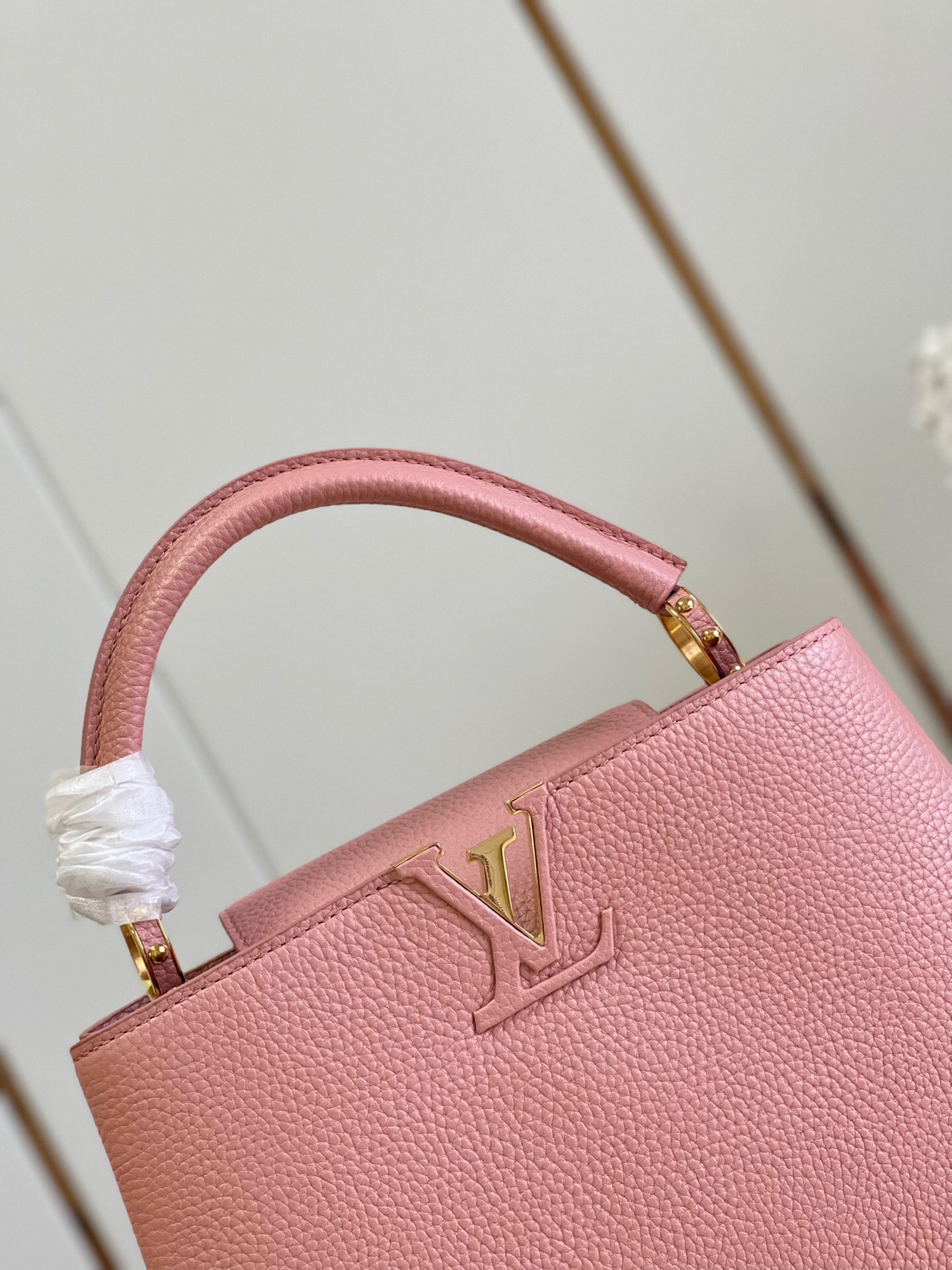 Replica Louis Vuitton Capucines BB LV Bag Pearly Pink M21103 for Sale
