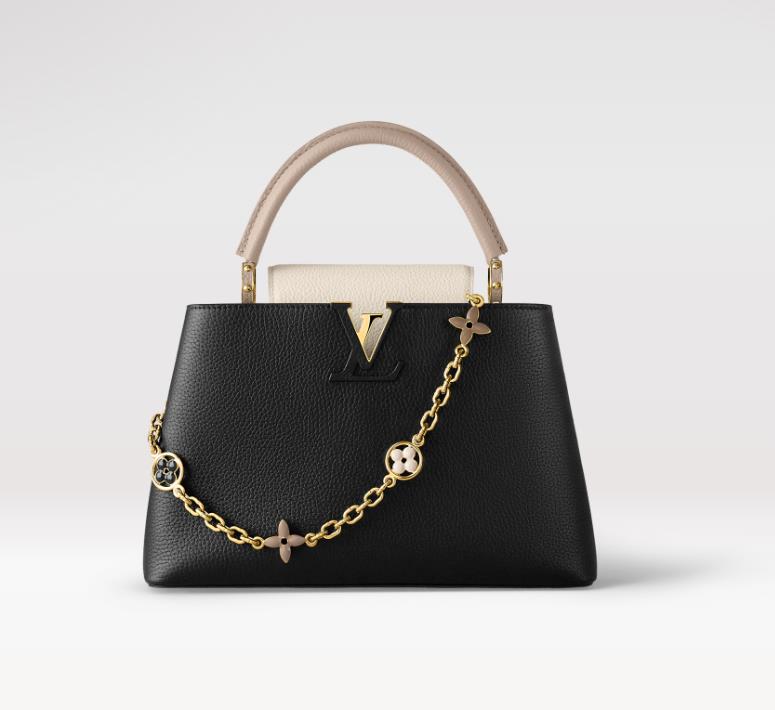 Louis Vuitton Gold & Black Capucines Monogram Bag Charm