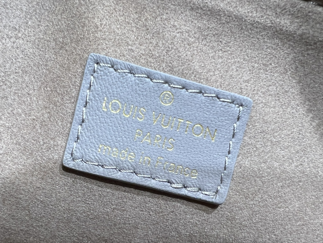 Louis Vuitton Navy Blue Garden Monogram Embossed Leather Coussin