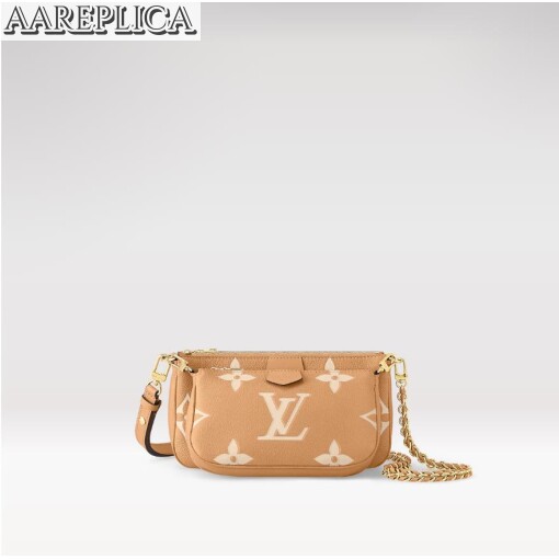 Replica Louis Vuitton LV MULTI POCHETTE ACCESSOIRES Arizona Beige Bag M45983