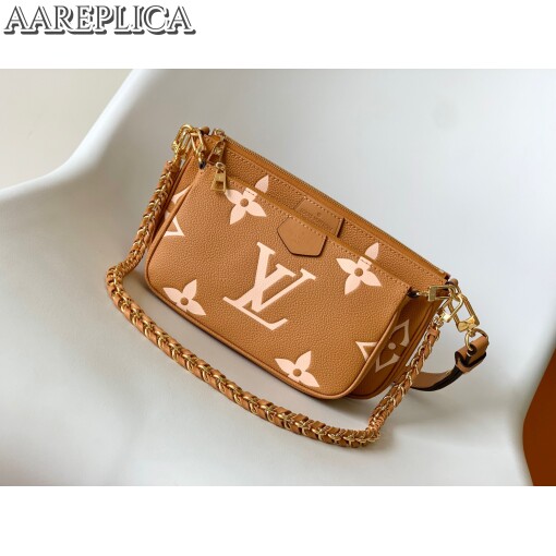 Replica Louis Vuitton LV MULTI POCHETTE ACCESSOIRES Arizona Beige Bag M45983 2