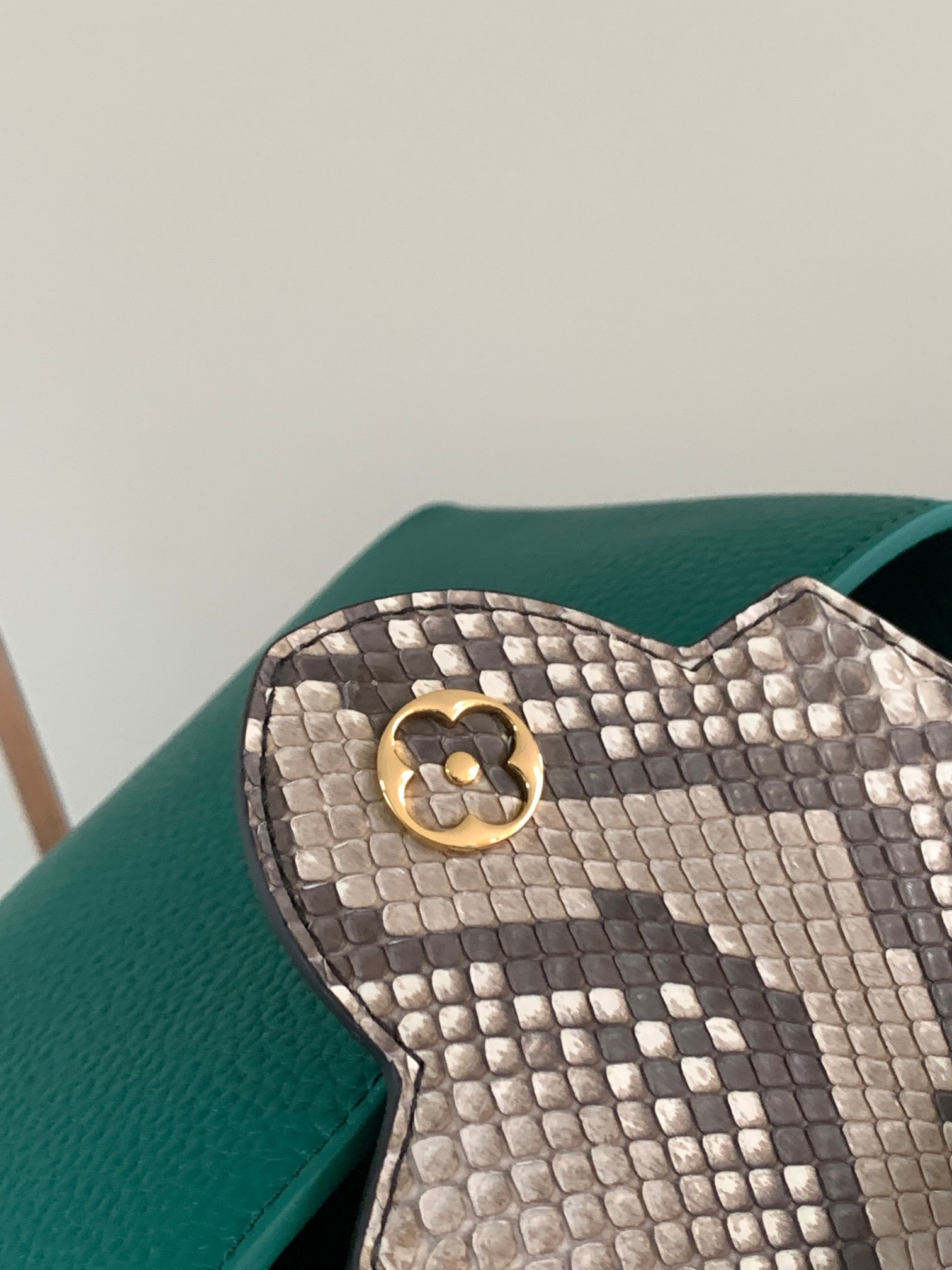 Replica Louis Vuitton Capucines Mini With Python Handle Flap