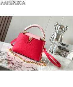 Replica Louis Vuitton Capucines Mini LV Bag Fresh Pink M20845 2