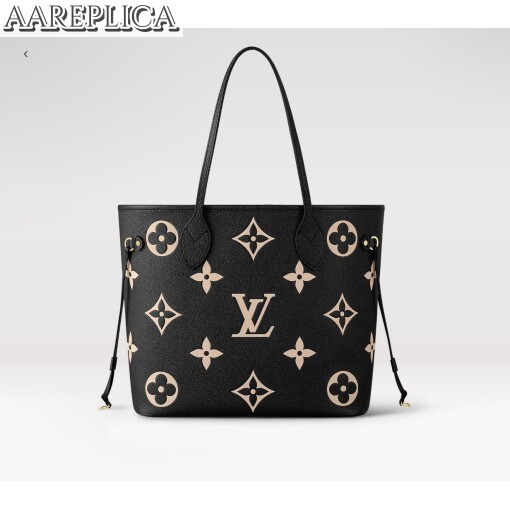 Replica Louis Vuitton LV Neverfull MM Black Bag M58907