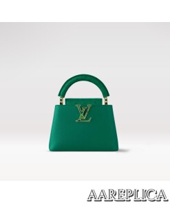 Replica Louis Vuitton Capucines Mini LV Bag Emerald Green M21164