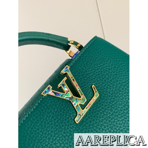 Replica Louis Vuitton Capucines Mini LV Bag Emerald Green M21164 6