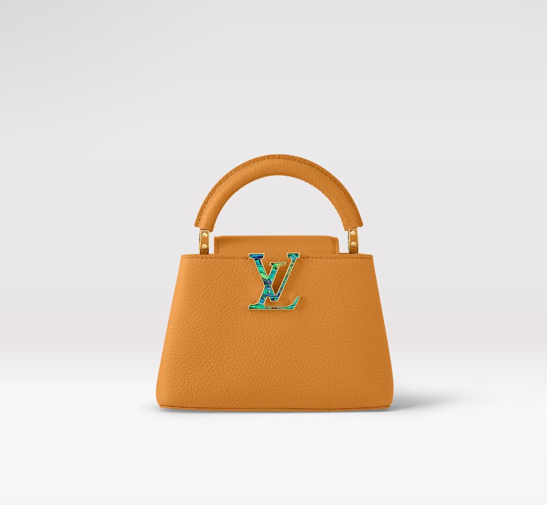 Replica Louis Vuitton Capucines Mini LV Bag Safran Imperial Yellow