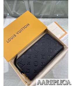 Replica Louis Vuitton Zippy Wallet Black LV M61864 2