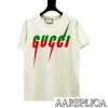 Replica GG T-shirt with Gucci Blade print Black 10