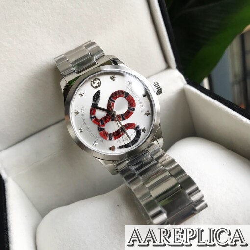Replica Gucci GG Snake G-Timeless watch, 38mm 6