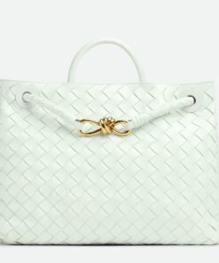 Replica Bottega Veneta Andiamo Medium Bag In Glacier Intrecciato Lambskin Replica Bottega Veneta Andiamo Medium Bag In Glacier Intrecciato Lambskin