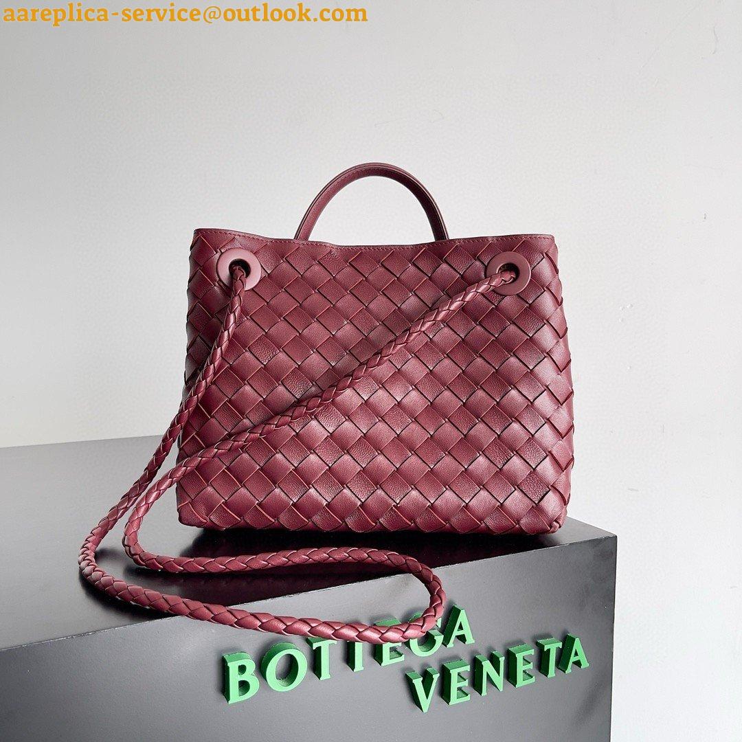 Replica Bottega Veneta Andiamo Small Bag in Barolo Intrecciato Lambskin 8 Replica Bottega Veneta Andiamo Small Bag in Barolo Intrecciato Lambskin 8