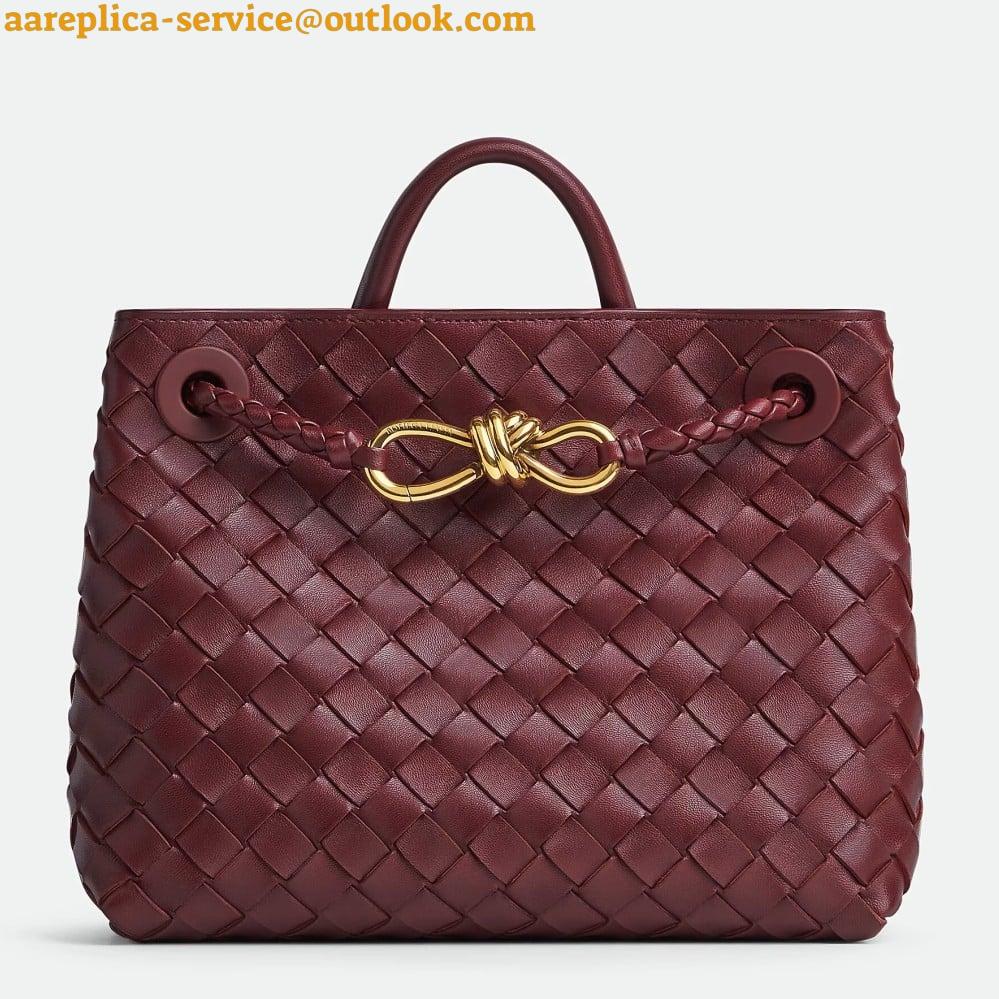 Replica Bottega Veneta Andiamo Small Bag in Barolo Intrecciato Lambskin 9 Replica Bottega Veneta Andiamo Small Bag in Barolo Intrecciato Lambskin 9