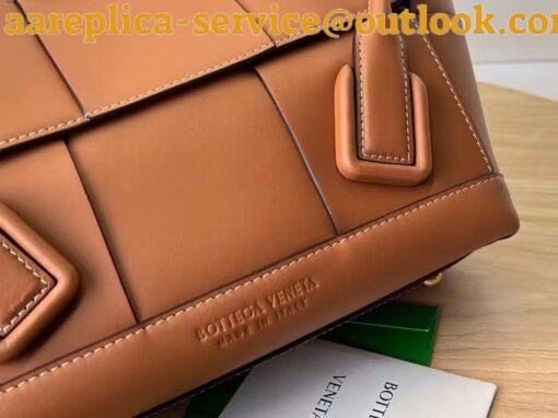 Replica Bottega Veneta Arco Small Bag In Caramel Intrecciato Calfskin 3