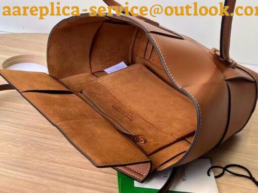 Replica Bottega Veneta Arco Small Bag In Caramel Intrecciato Calfskin 8