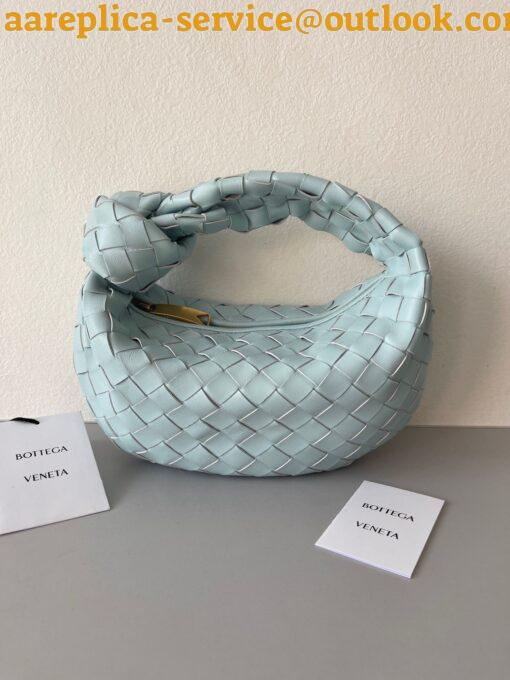 Replica Bottega Veneta BV Jodie Mini Bag In Teal Washed Intrecciato Lambskin 6