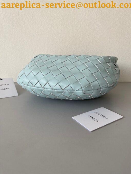 Replica Bottega Veneta BV Jodie Mini Bag In Teal Washed Intrecciato Lambskin 7