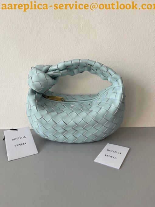 Replica Bottega Veneta BV Jodie Mini Bag In Teal Washed Intrecciato Lambskin 8
