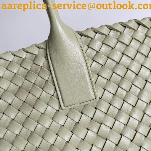 Replica Bottega Veneta Cabat Large Bag In Travertine Intrecciato Lambskin 10