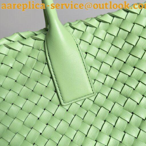 Replica Bottega Veneta Cabat Medium Bag In Pistachio Intrecciato Lambskin 7