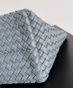 Replica Bottega Veneta Cabat Medium Bag In Thunder Intrecciato Lambskin